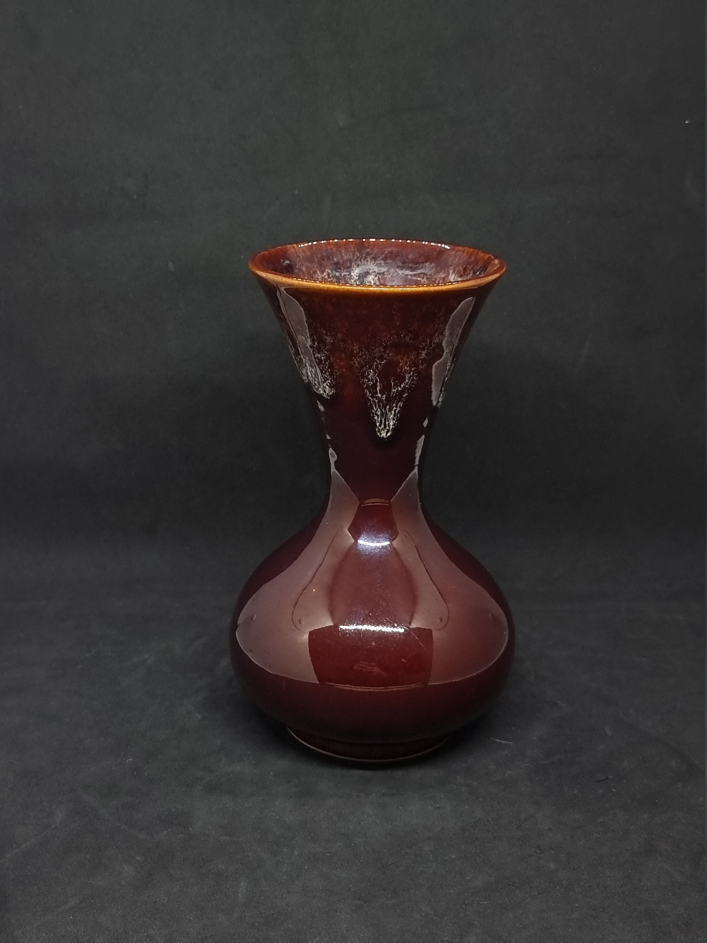 Vintage "Kernewek Cornwall" Glazed Ceramic Vase | Made in England