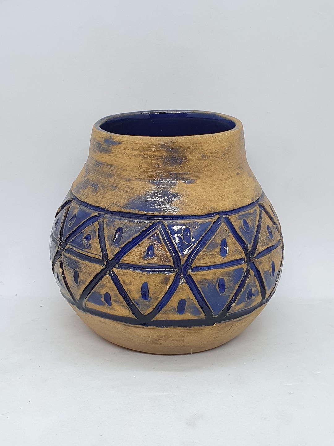 Vintage Scandinavian Ceramic Vase | Interior Design | Signed SK | - Etsy
