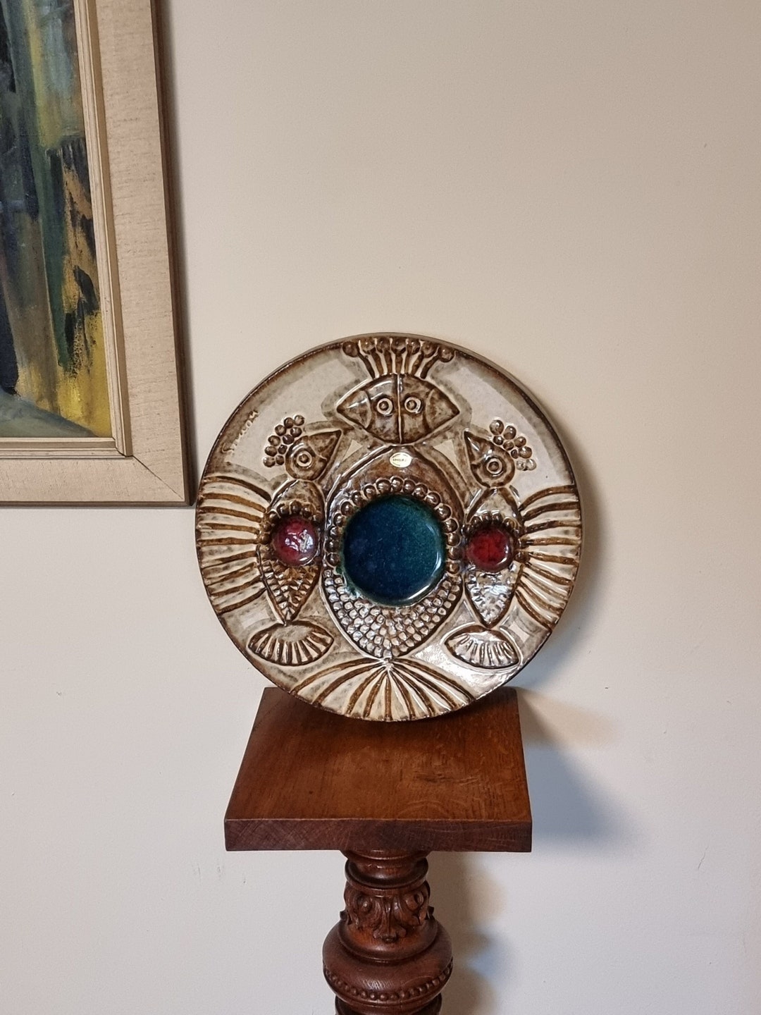 Large Soholm Denmark Stentoj 3561 Wall Plaque | Designed by Joseph