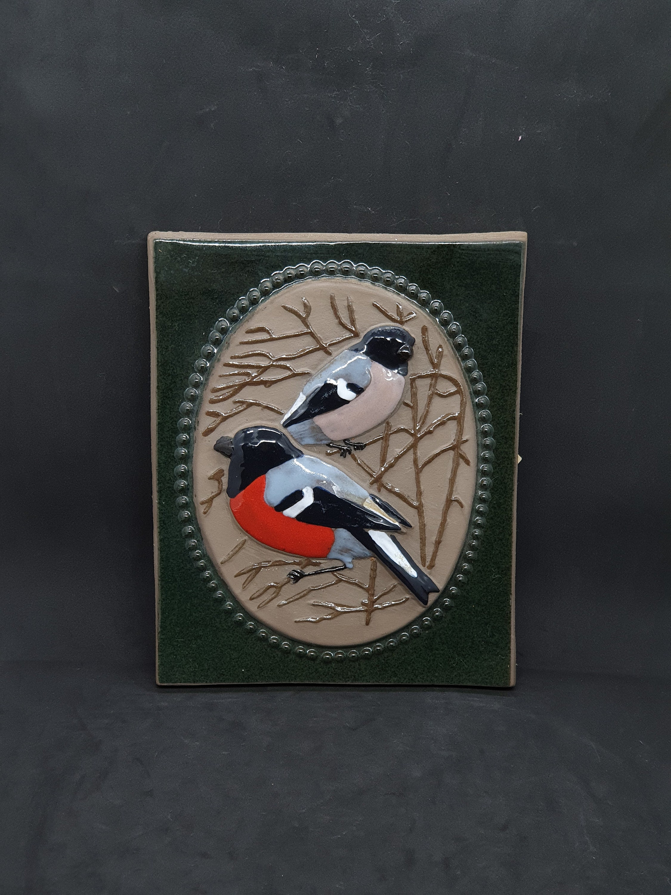 Vintage JIE GANTOFTA Ceramic Wall Plaque No. 859 