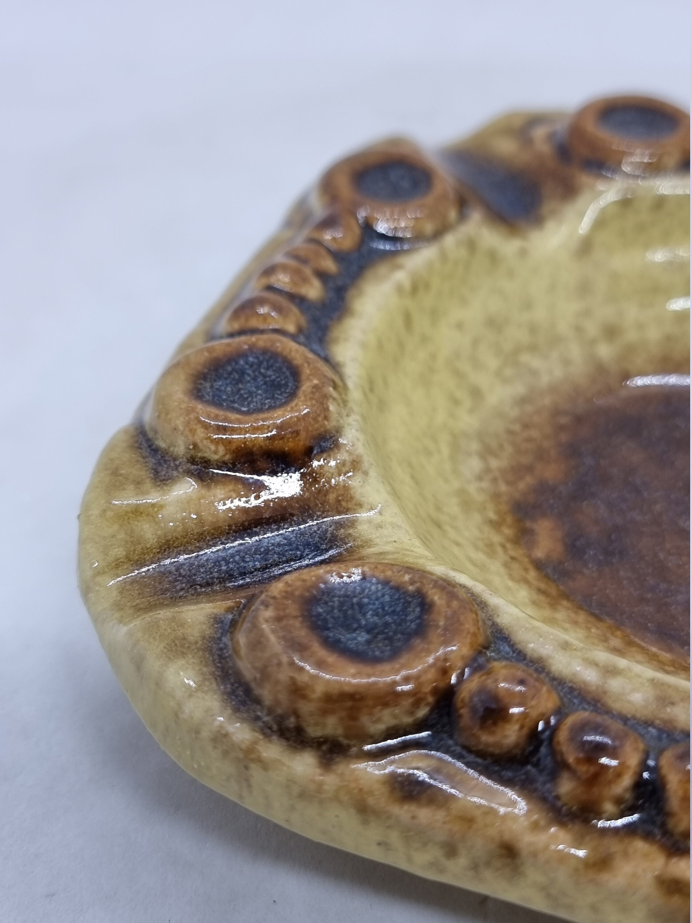 Vintage EGO Stengods Ceramic Ashtray | Willi Fischer Sweden 1960