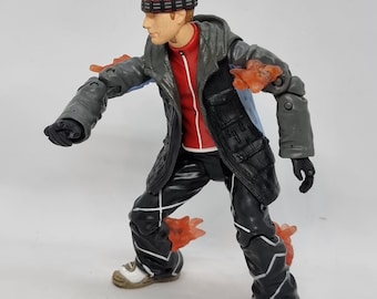 Fantastic 4 La Antorcha Humana en Tabla Snow (Toy Biz 2829A) | Juguetes
