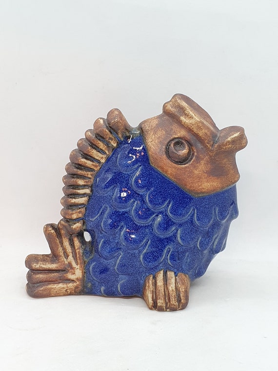 希少 EGO STENGODS Willy Fischer ホース 1960年代 Fish Sculpture | Willy Fischer Sweden 1960 | Ego Stengods | - Etsy