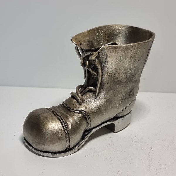 VIntage R.A Ottosson Pewter Shoe Figurine | Made in Sweden 1980's |