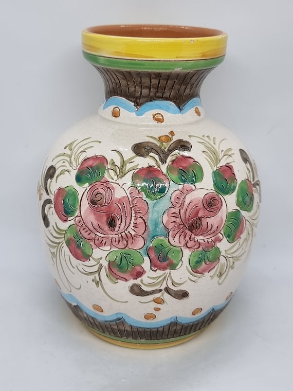 Dipinto A. Mano Deruta 陶器の花瓶 | Dipinto A. Mano Deruta