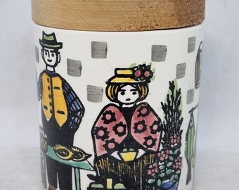 Vintage Jie Gantofta Sweden Ceramic Jar | Decor by Anita Nylund