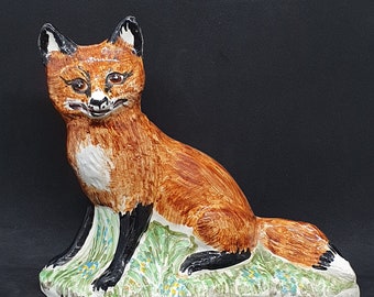 売り切り  Copenhargen Year Figurine Fox Jumping Fox - ZOPA - Herend Animal Figurine
