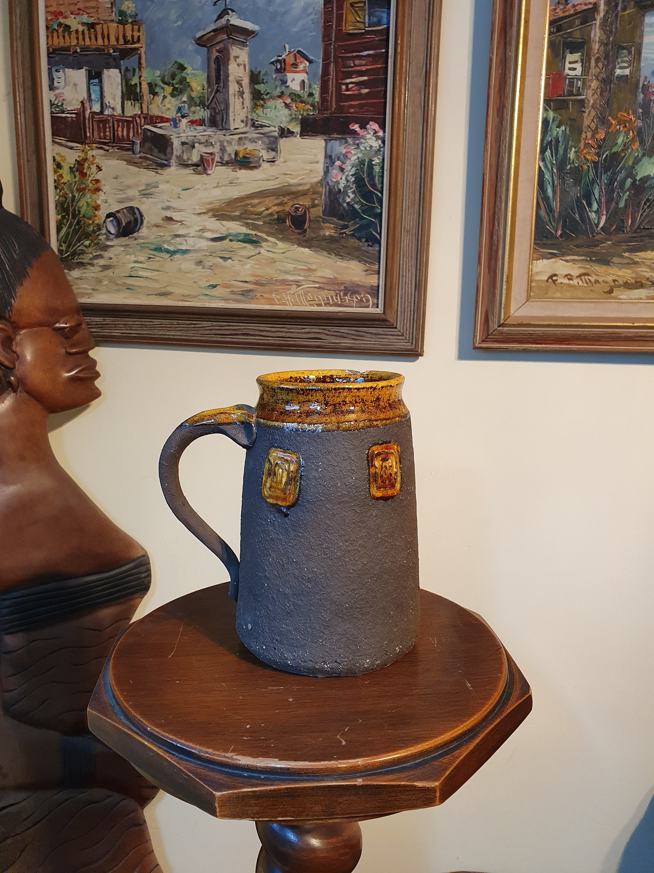 Scandinavian Pottery Vase With Handle No.282 | Scandinavian