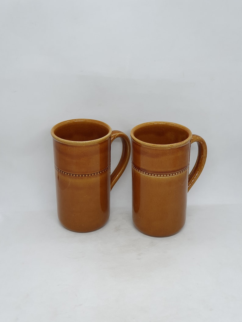 Paire de 2 tasses Höganäs Keramik | Céramique scandinave | Fabriqué en Suède | image 1