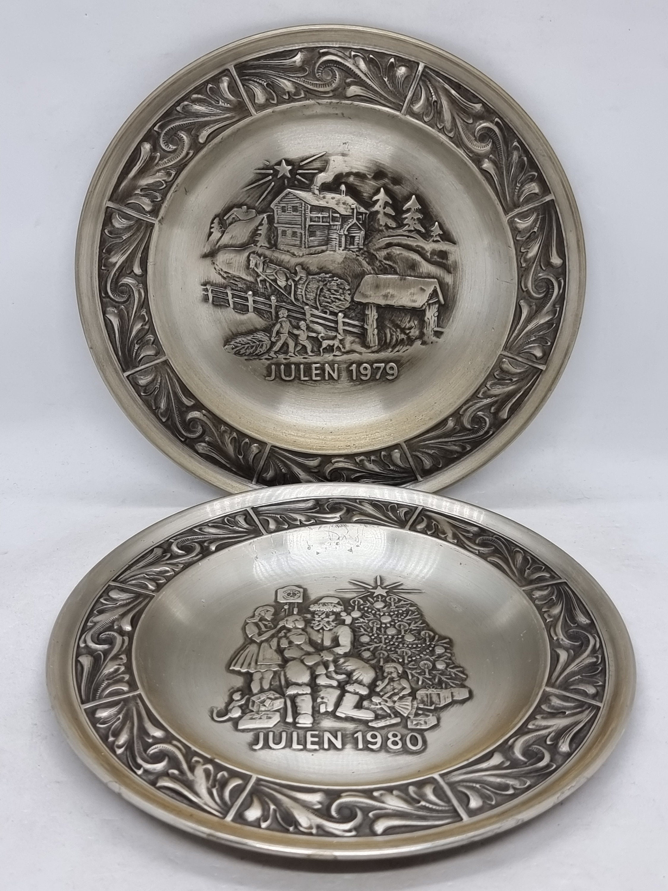 70-80sヴィンテージ 未使用 HOYA ホヤ ミニマル アッシュトレイ 灰皿 Vintage 1979/1980 Astri Holthe Norwegian Pewter Christmas Plates