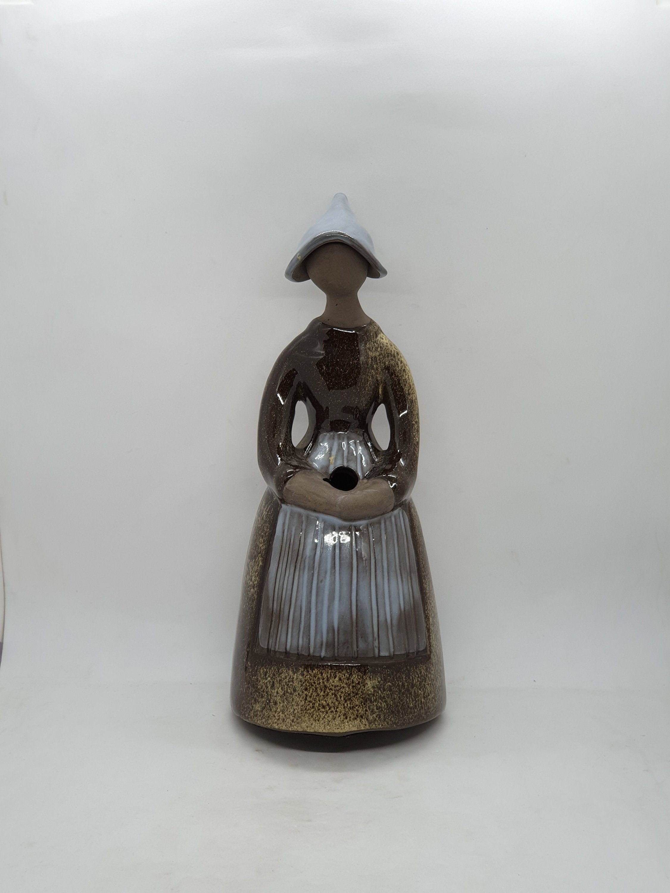 Large Vintage Swedish Ceramic Girl Figurine by Elsi