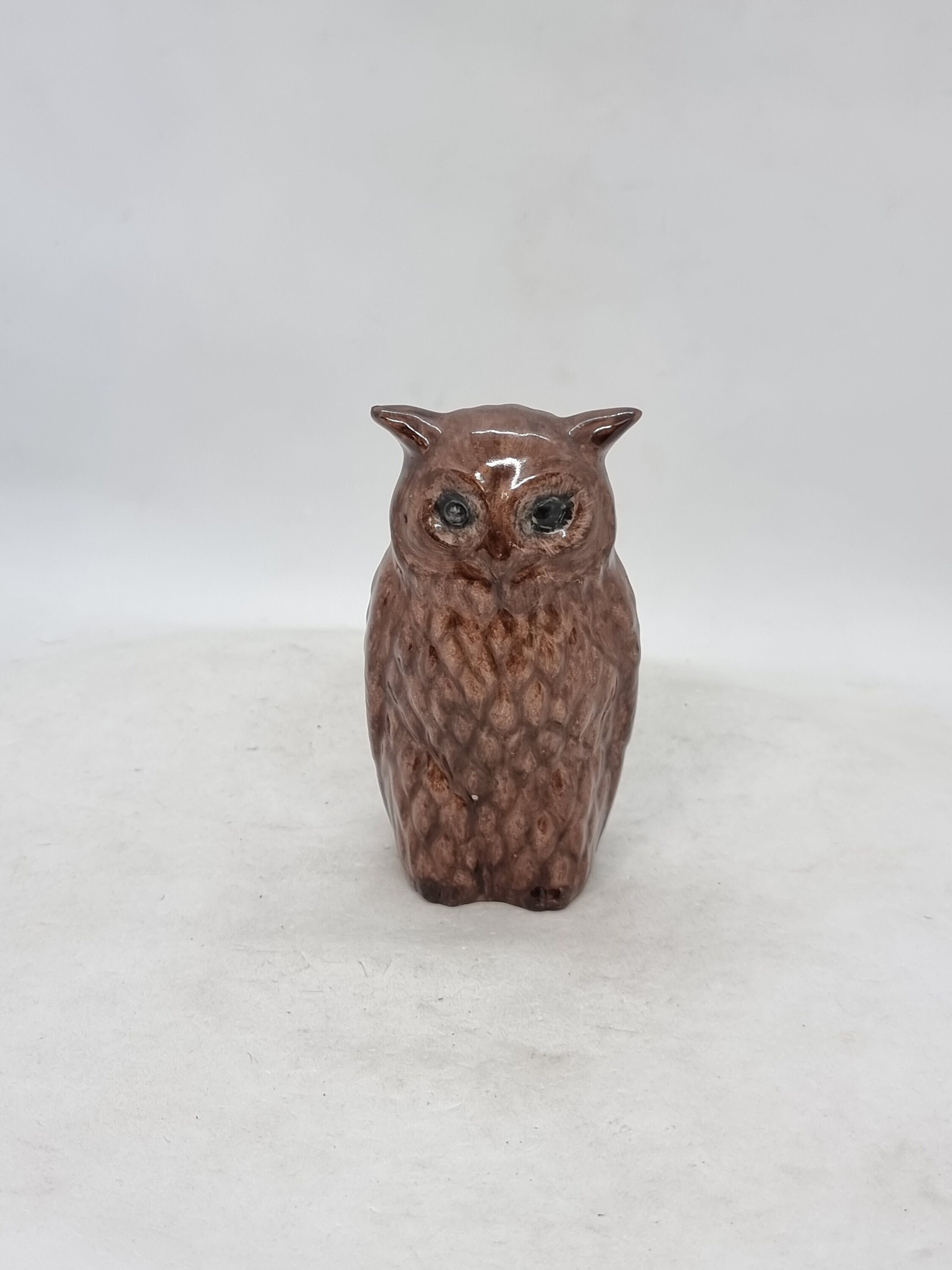 Vintage pottery figurine - Owl | Scandinavian ceramic |