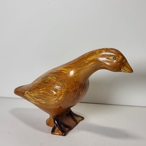 Vintage Hand-made Goose Figurine | Ceramic Art Pottery |
