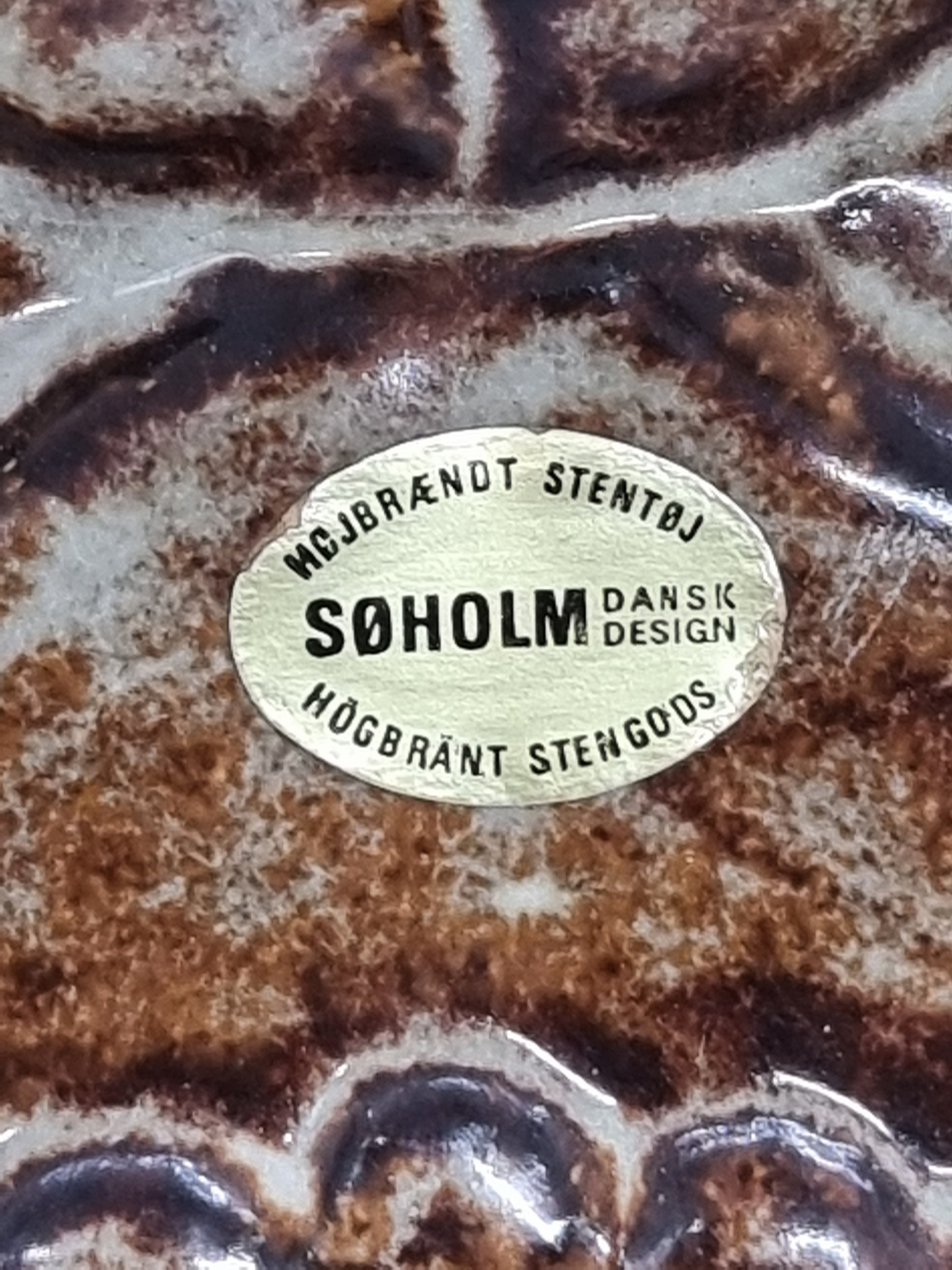 Large Soholm Denmark Stentoj 3561 Wall Plaque | Designed by