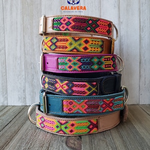 Mexican textile dog collar deals