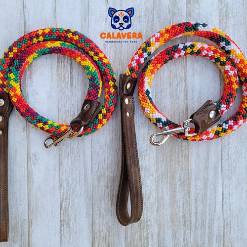 Handmade I Love Tacos Dog Collar – Adjustable Buckle, 1 Or 5/8 Wide – Matching Leash Available, USA Made
