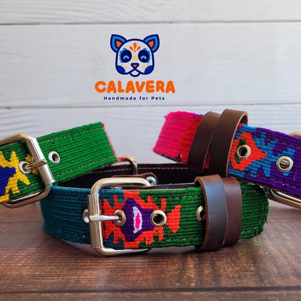 S/M/L/XL - Dog Collar Guatemala Textiles |