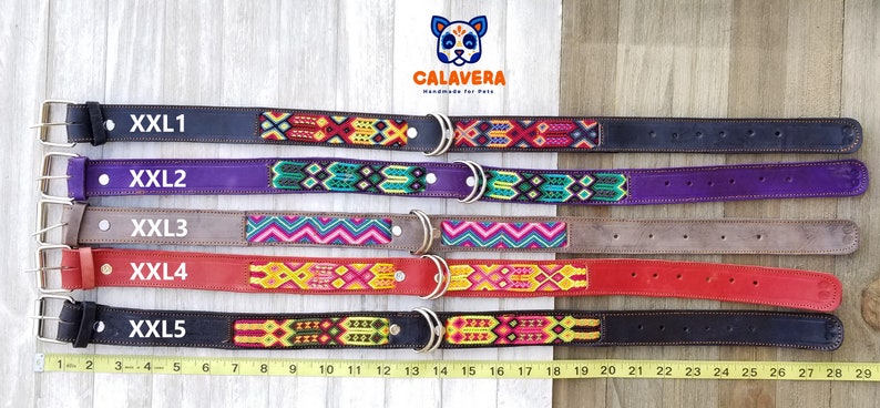 XLXXL Mexican Dog Collar Handmade by Artisans