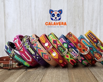 S - Leather Dog Collar Handmade by Mexican Artisans