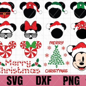 Christmas SVG, Mickey Santa SVG, Trick or Treat svg for silhouette and cricut, instant download