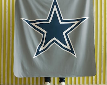 Coperta leggera in velluto dei Dallas Cowboys, coperta ultra morbida e accogliente per le giornate di gioco, arredamento per la casa, serate al cinema, tailgate party