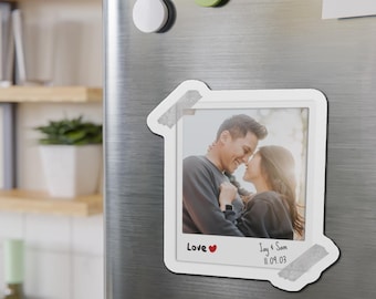 Magnete fotografico personalizzato Polaroid / San Valentino / Ricordi / Amore / Magnete da frigorifero / Musica / Personalizzato / Relazione / Anniversario