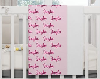 Coperta personalizzata in peluche Minky con nome per neonato, 76,2 x 101,6 cm. Morbida, accogliente e perfetta per il tuo piccolo. Un fantastico ricordo o regalo da custodire con cura.