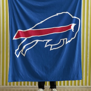 Buffalo Bills sammetsfilt året runt - ultramjuk och mysig filt för speldagar, heminredning, filmkvällar, tailgating, presenter eller sovrum