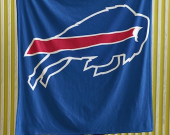Coperta in velluto Buffalo Bills per tutte le stagioni: coperta ultra morbida e accogliente per le giornate di gioco, arredamento per la casa, serate al cinema, tailgate party, regali o camera da letto