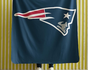 Coperta leggera in velluto dei New England Patriots - Coperta ultra morbida e accogliente per le giornate di gioco, arredamento per la casa, serate al cinema, tailgate party, regali