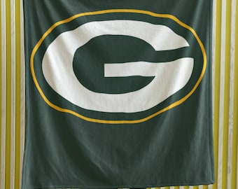 Coperta leggera in velluto dei Green Bay Packers - Coperta ultra morbida e accogliente per le giornate di gioco, arredamento per la casa, serate al cinema, tailgate party, regali