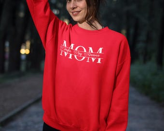 Felpa personalizzata per mamma con nome/i dei bambini, maglione personalizzato per mamma, regalo minimalista per mamma, maglietta regalo per la mamma per lei