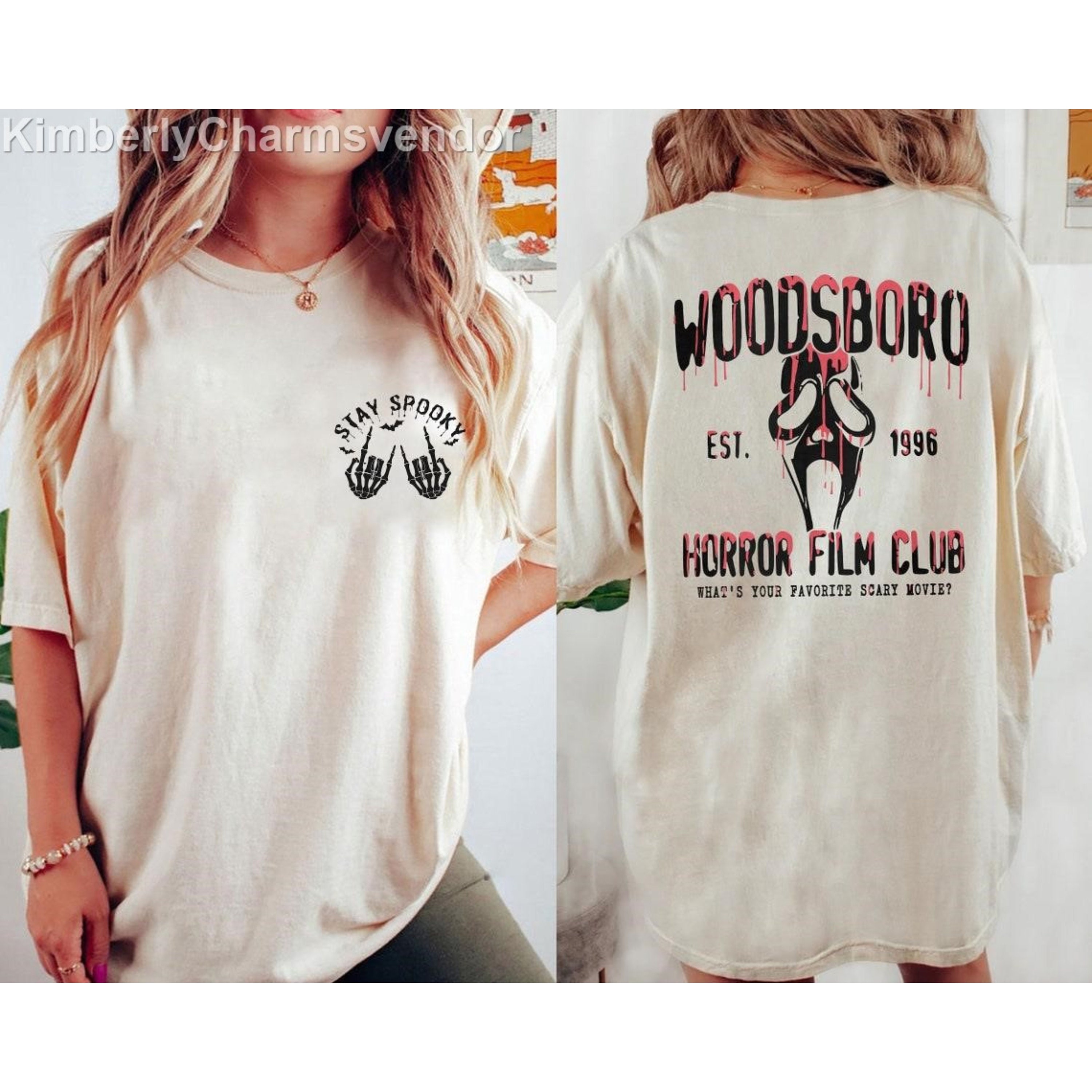SCREAM movie inspired WOODSBORO HIGH SCHOOL T-Shirt