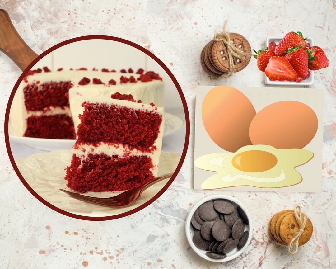Red Velvet Cake Recipe Printable Recipe Recipe Card for Red Velvet Cake