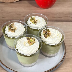 Pistachio Cheesecake Recipe | No-Bake Dessert Cups | Easy Individual Cheesecake Recipe | Instant Download | No Oven Required | Serve 4 Cups