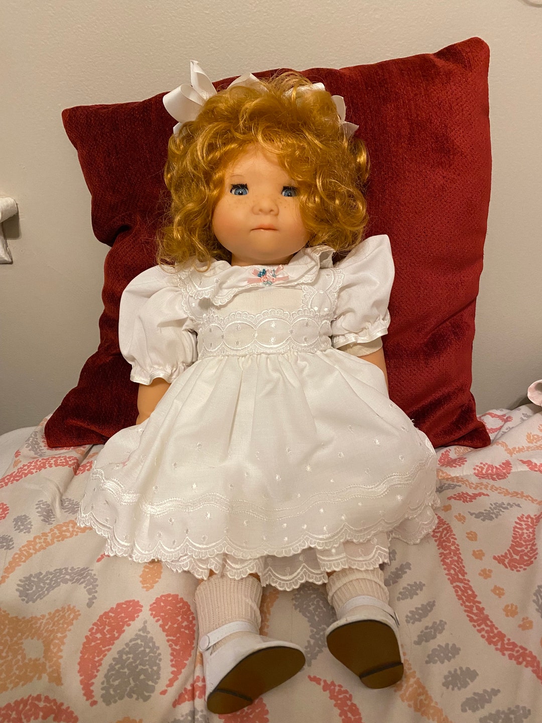 Gotz Baby Doll, Red Hair, Made in Germany, Adorable, Approximately 17