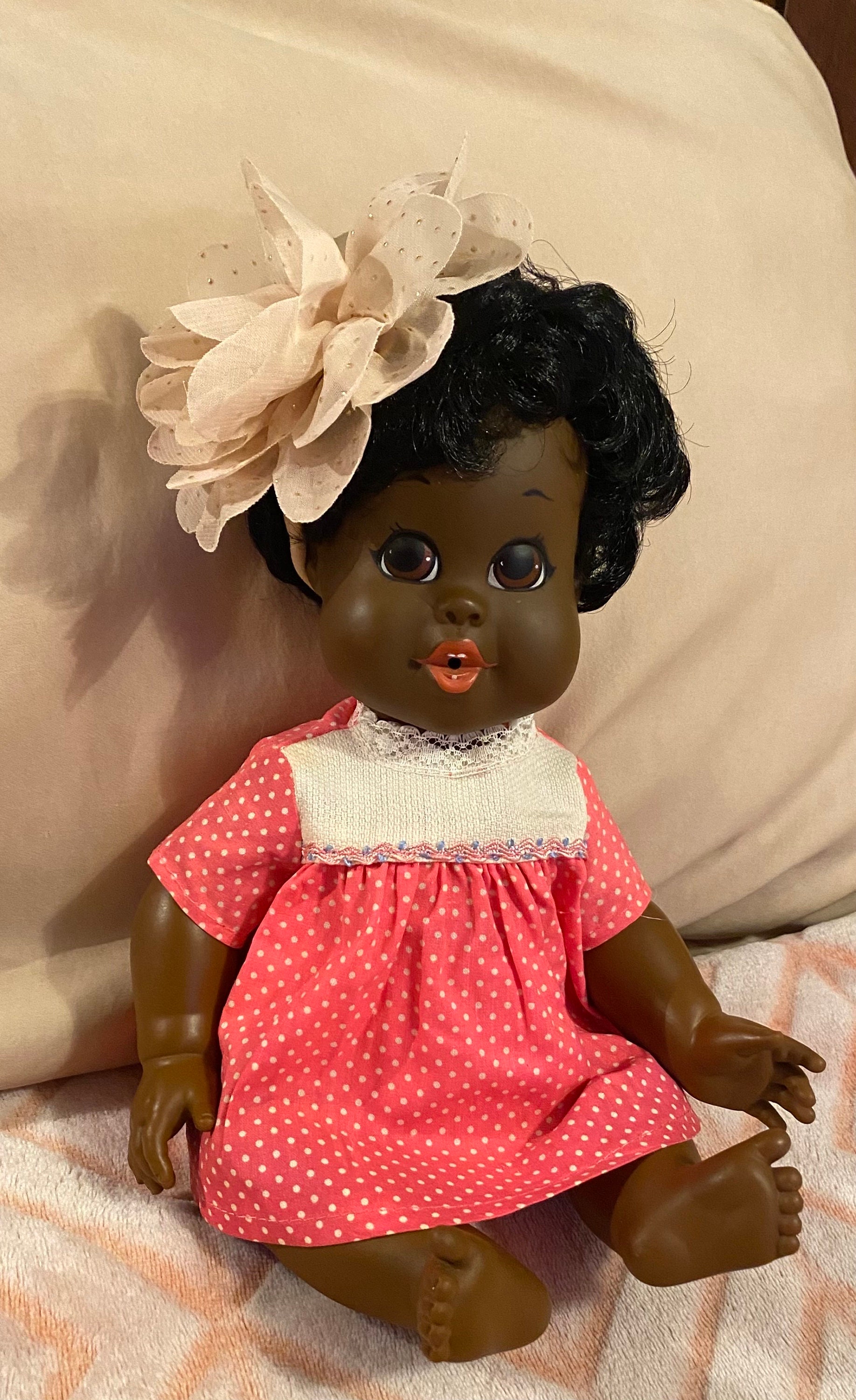 Baby Nancy Black african American Shindana Doll 1968 Operation