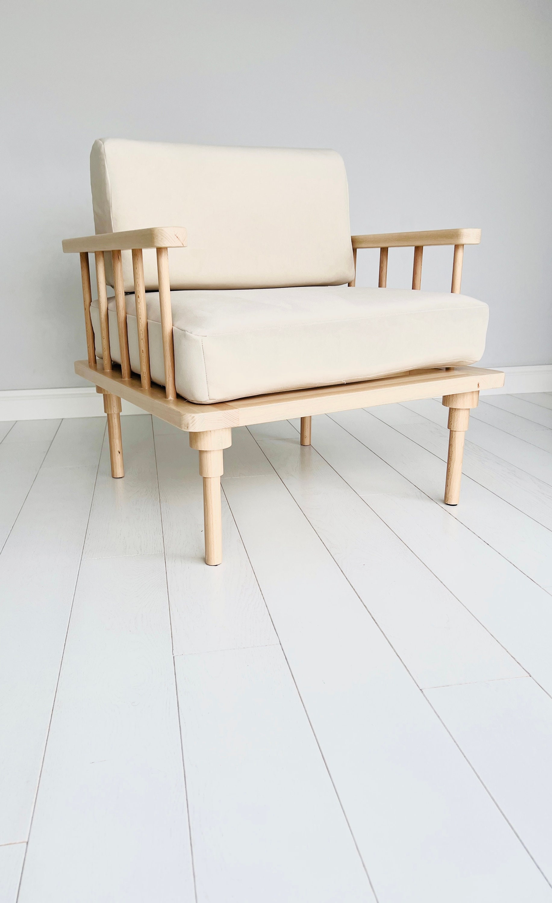 Japandi Armchair - Etsy