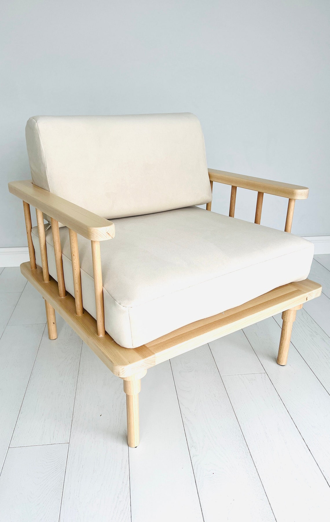 Japandi Armchair - Etsy