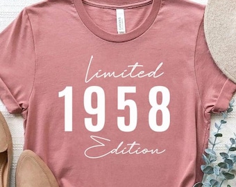 Limited Edition 1958 Birthday Shirt, 67 Years Old Sweatshirt, 67th Birthday Shirt, 67th Birthday, 67th Birthday Gift For Women and Men