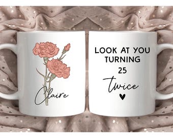 50th Birthday Gift for Women, 50th Birthday Mug, Personalized Birthday Gifts for Her, Funny 50th Birthday, 50th Birthday Gift for Mom, Cup