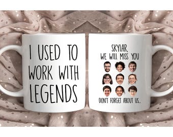 Coworker Retirement Mug, Going Away Gift For Coworker, I Used To Work With Legends, Mug For Retirement, Retired Coworker Gift, Coworker Gift