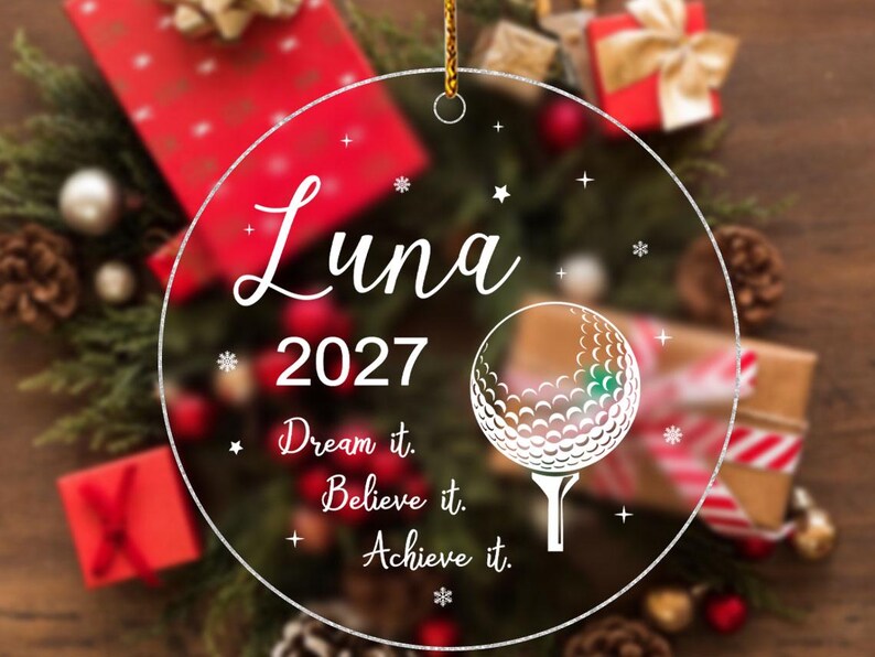 Golf Ornament, Golfer Ornament, Golfing Ornament, Golf Gifts for Kids
