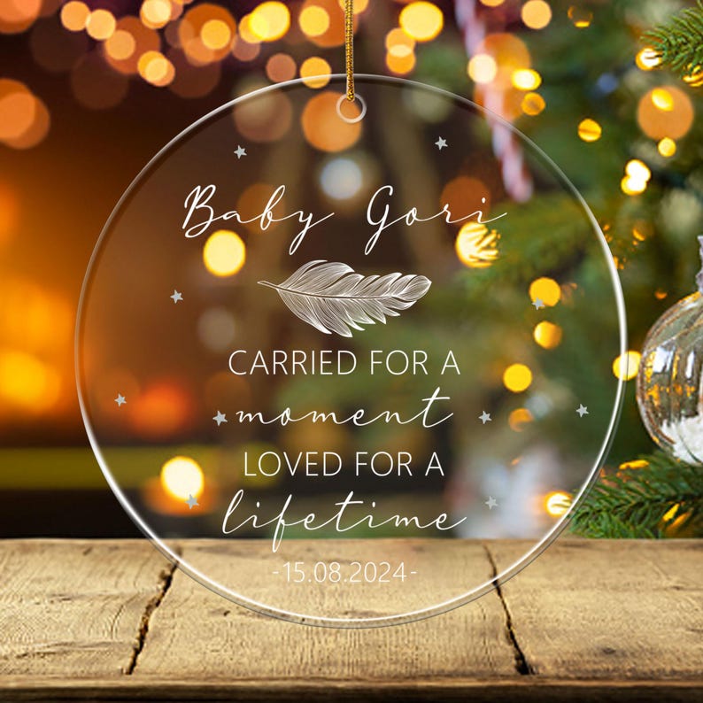 Personalized Baby Loss Ornament Miscarriage Ornament Still Born Gifts