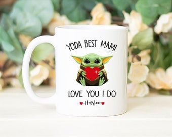 Mami Mug, Personalized Yoda Best Mug, Christmas Gift For Mami, Mami Birthday,  Best Mami