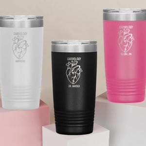 Personalized Cardiologist Gift - Heart Doctor Tumbler - Cardiology ...