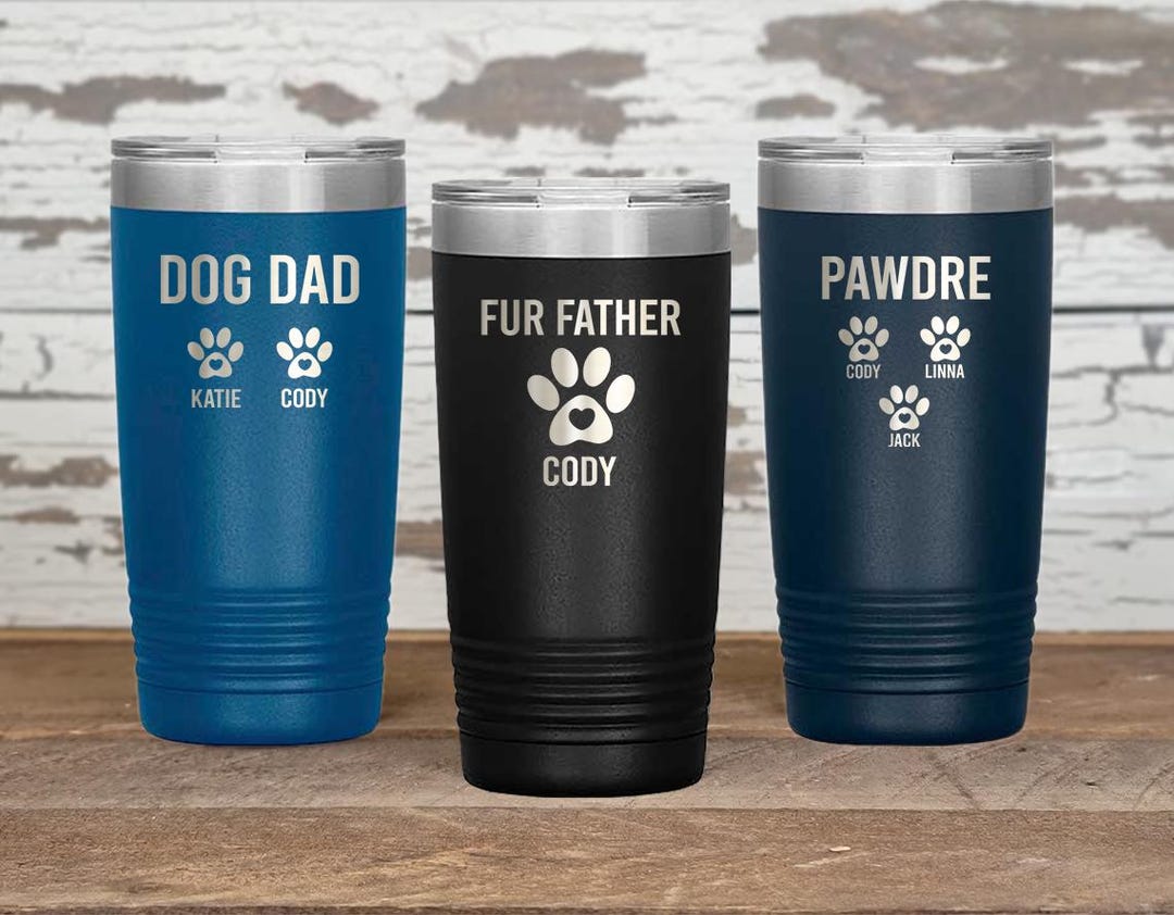 Cool Dog Father Photo - Personalized Custom Tumbler main image 1