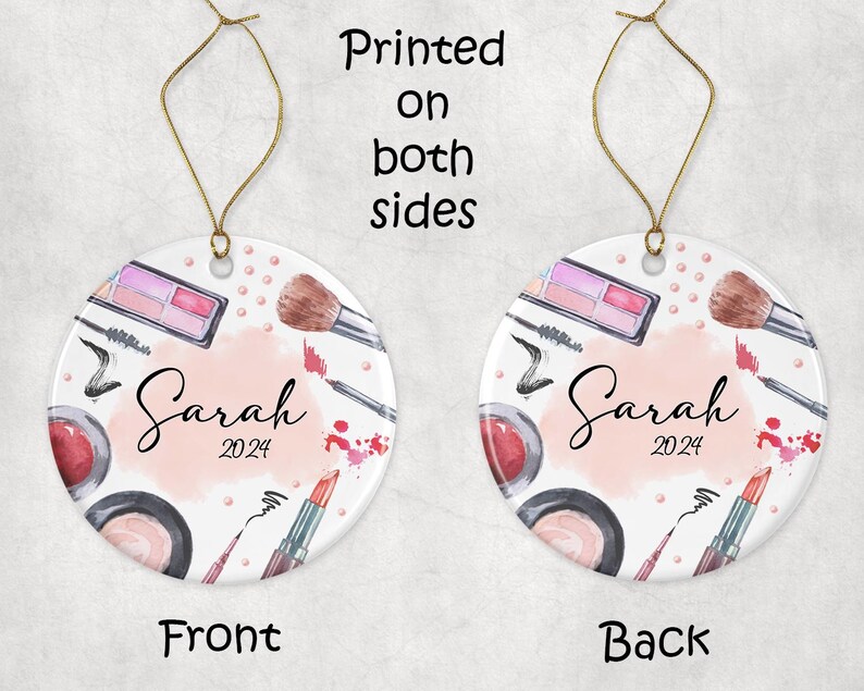 Beauty Personalized Christmas Ornament, Christmas Ornament 2024, Make