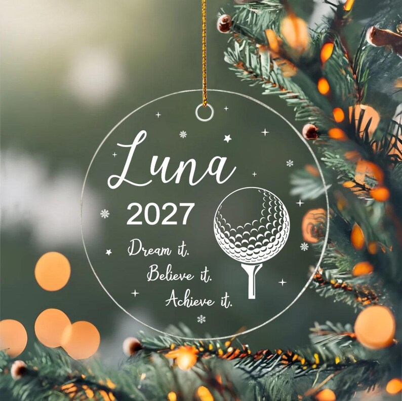 Golf Ornament, Golfer Ornament, Golfing Ornament, Golf Gifts for Kids