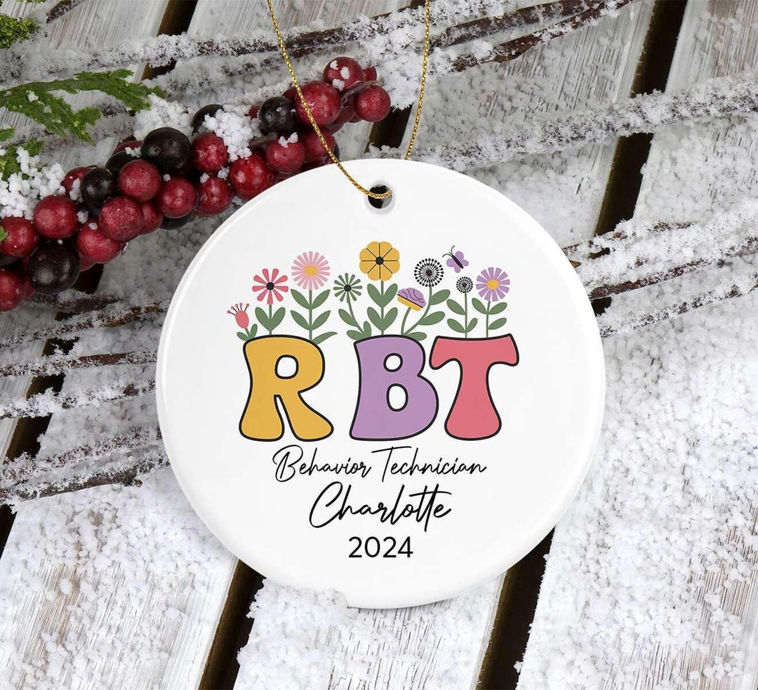 RBT Christmas Ornament - Personalized Behavior Technician Gift - Gift ...